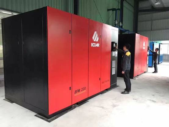 2臺艾高200kw兩級壓縮進(jìn)駐廣東某汽車(chē)集團公司